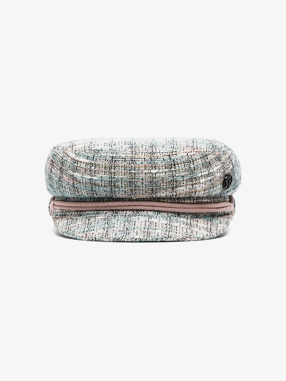 Maison Michel Hats MAISON MICHEL MULTICOLOURED ABBY TWEED BAKER BOY HAT