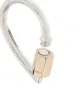 Marla Aaron teardrop lock charm