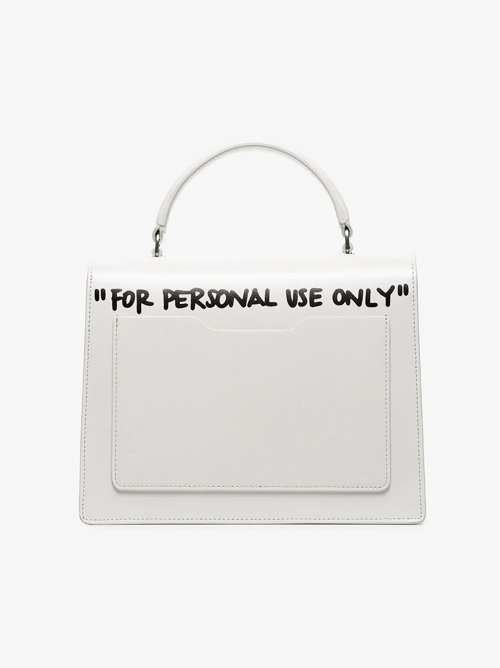 OFF-WHITE OFF-WHITE WHITE JITNEY 2.8 CASH INSIDE LEATHER BAG