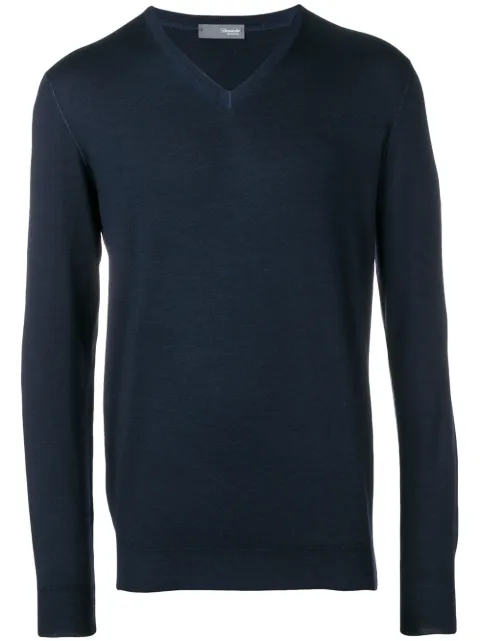 Drumohr plain v-neck jumper