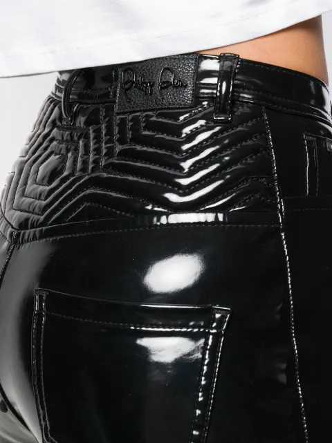 Philipp Plein Vinyl Skinny Trousers 