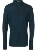Drumohr long-sleeved polo shirt - Blue