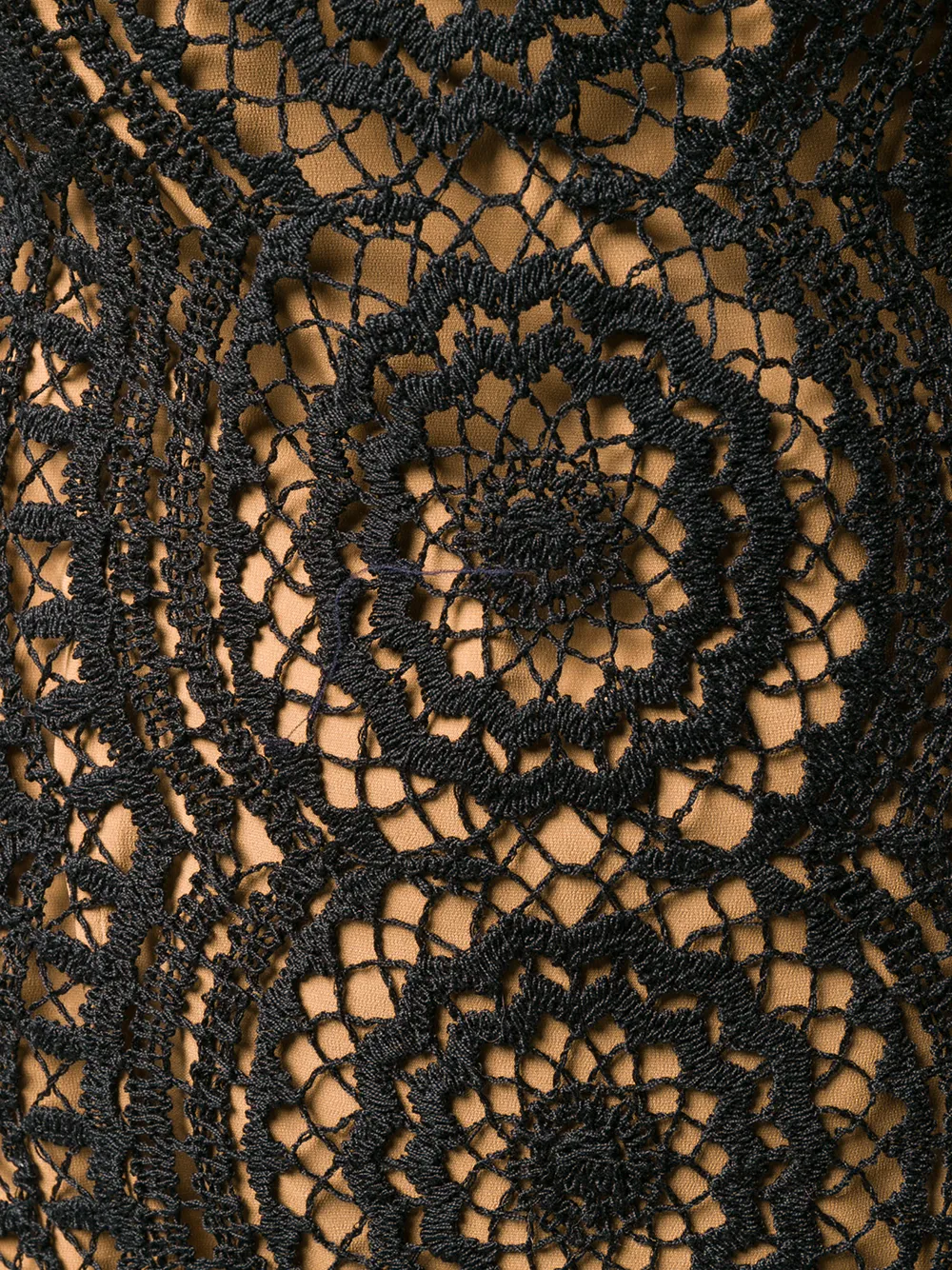 Alberta Ferretti Gehaakte jurk Zwart