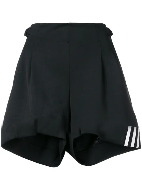 Click to view more detailed imagery on our partner's website Y-3 3-stripes Belted Shorts In Black