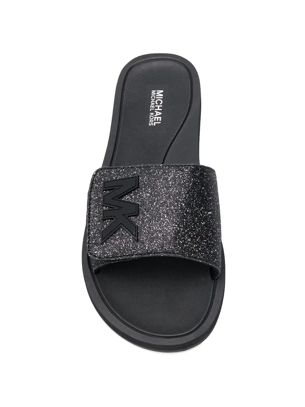 michael kors glitter slides