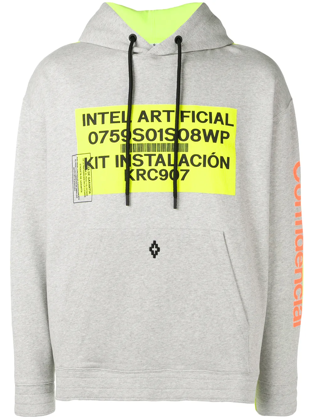 COUNTY OF MILAN Felpa con stampa - Grigio