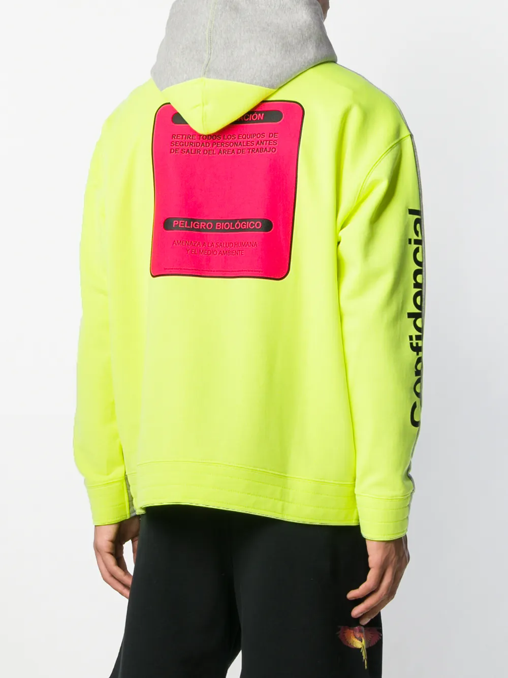 COUNTY OF MILAN Hoodie met print Grijs