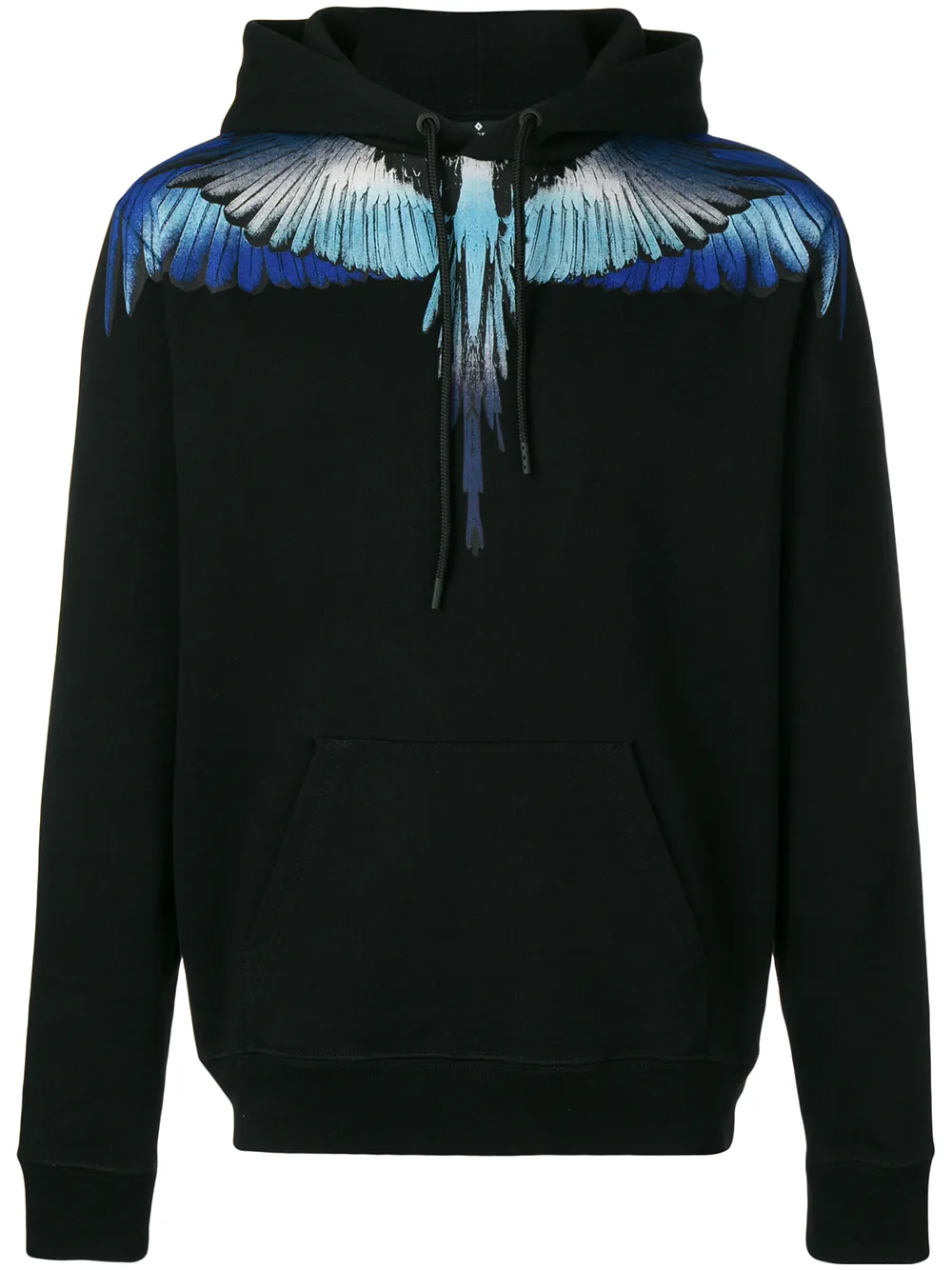 COUNTY OF MILAN Hoodie met vleugelprint Zwart