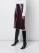 Tibi crocodile embossed skirt