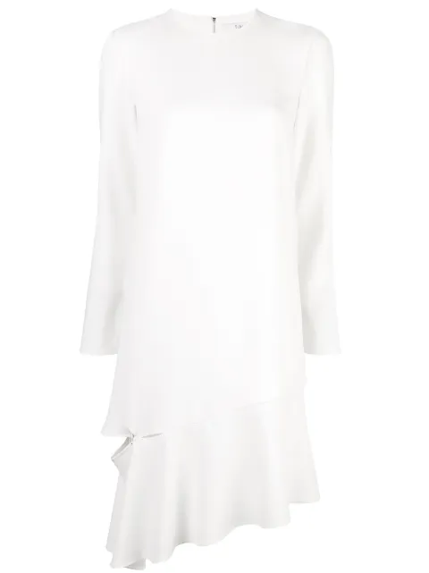 Click to view more detailed imagery on our partner's website Tibi Shift Dress With Detached Hem In Ivory
