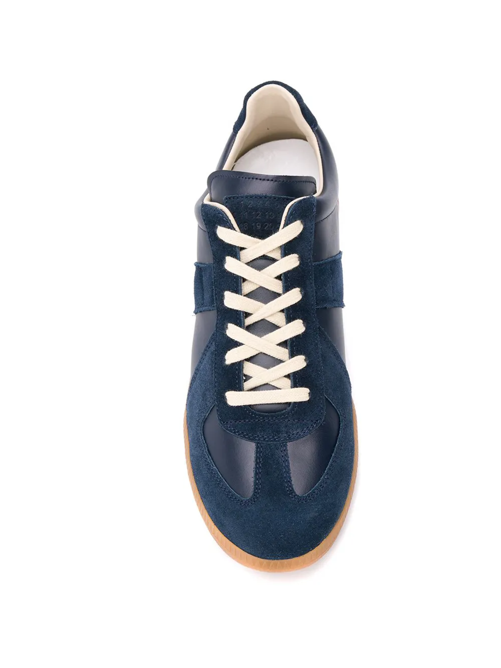 Maison Margiela Replica low-top leren sneakers Blauw