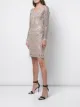 Tadashi Shoji فستان مطرز بترتر بتصميم زهور