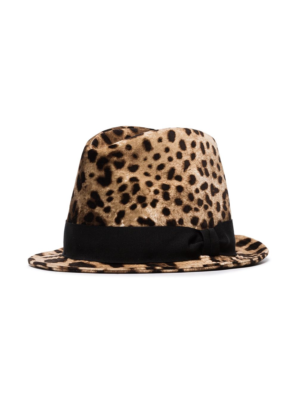фото Dolce & Gabbana шляпа-трилби с леопардовым принтом