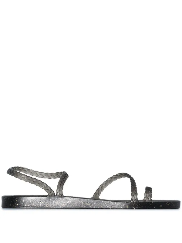 ancient greek sandals eleftheria black