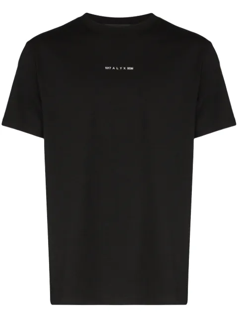 Click to view more detailed imagery on our partner's website Alyx Logo-printed Cotton-jersey T-shirt In Black