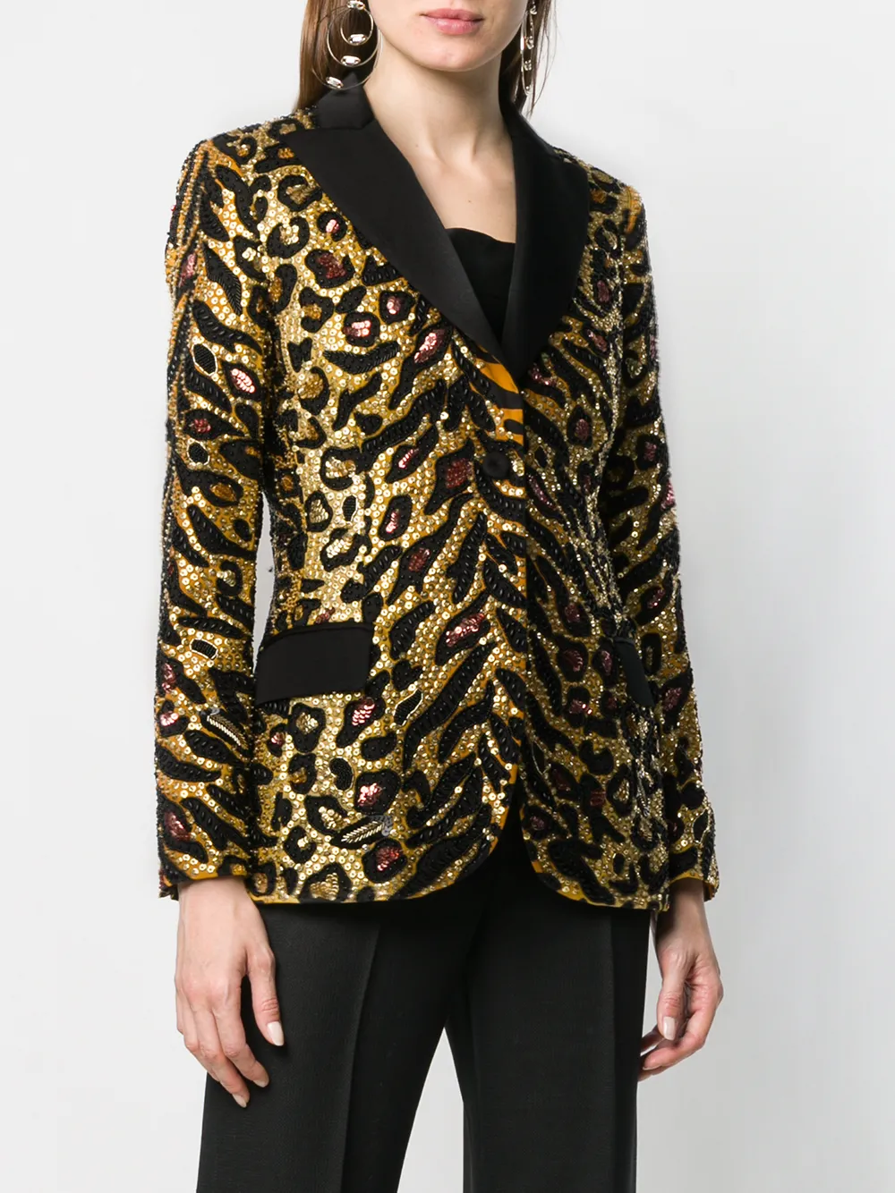 Moschino Tiger sequin-embellished blazer | Jackets | Image 3