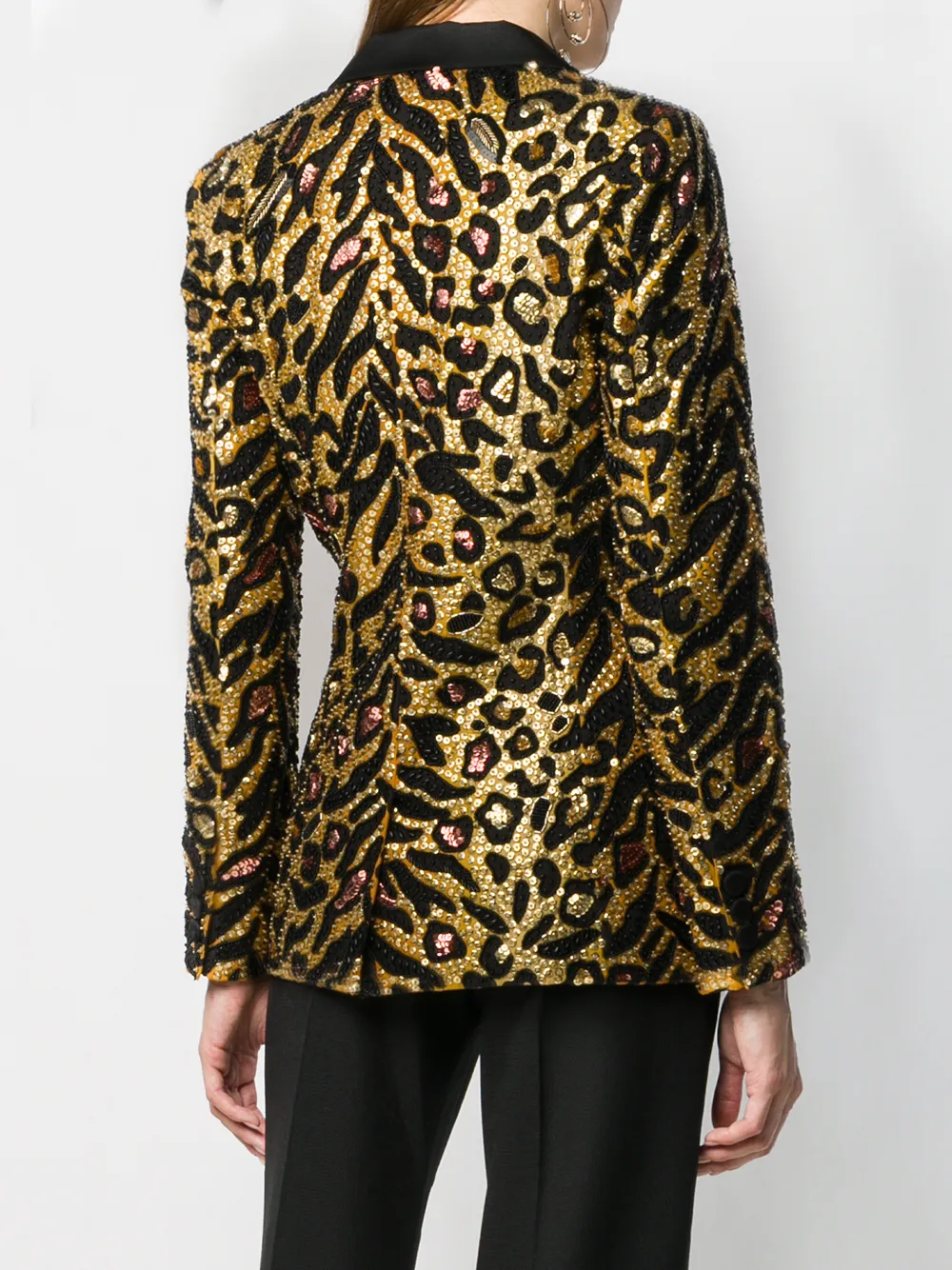 Moschino Tiger sequin-embellished blazer | Clothing | Image 4