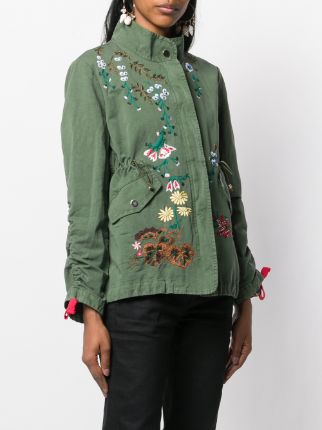 花卉缝饰夹克展示图