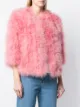 Yves Salomon short feathered bolero jacket