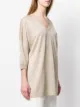 Fay metallic V-neck jumper