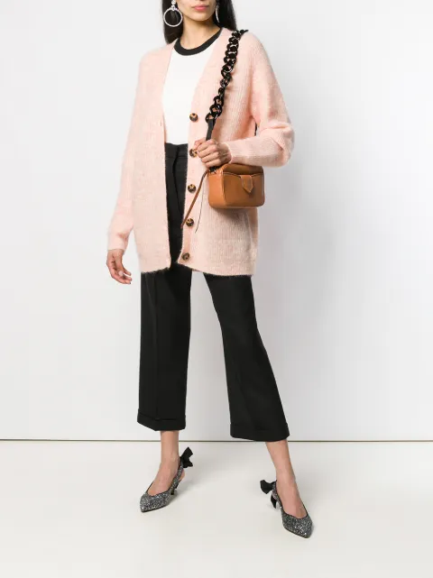 N°21 Nº21 Chain Satchel - Brown
