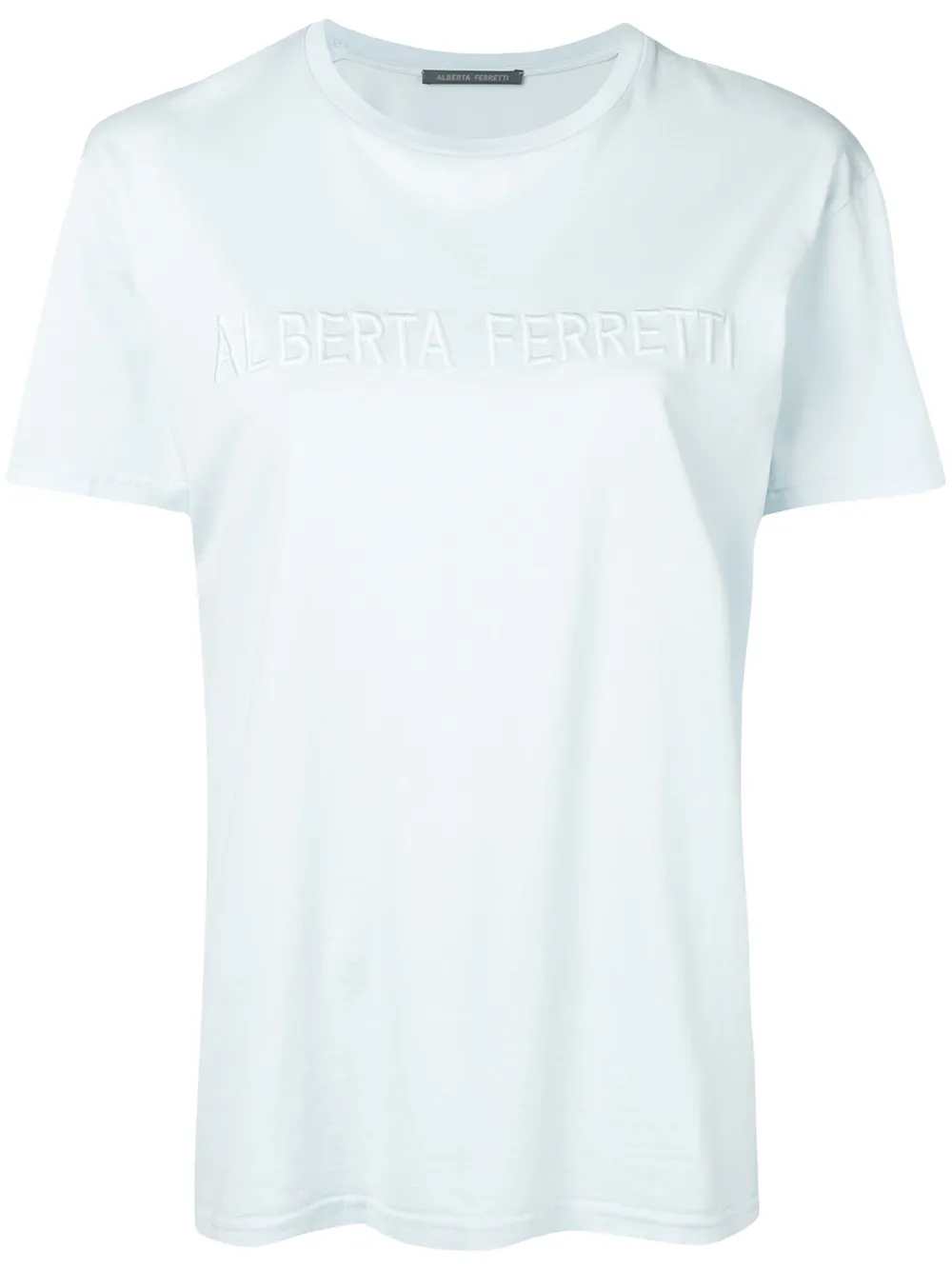 Alberta Ferretti T-Shirt mit Logo - Blau
