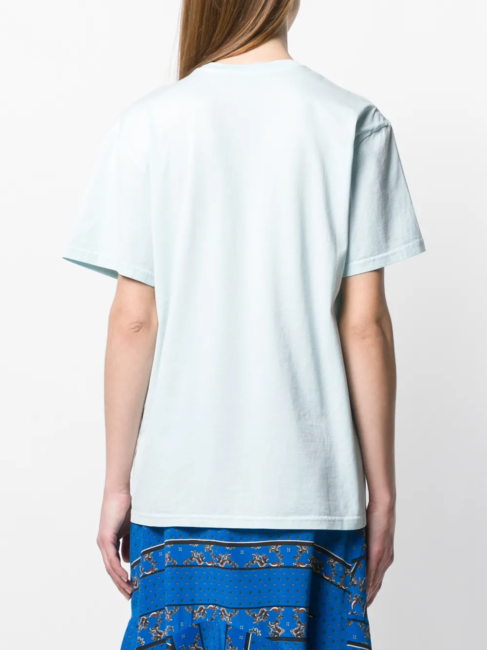 Alberta Ferretti T-shirt met logo Blauw