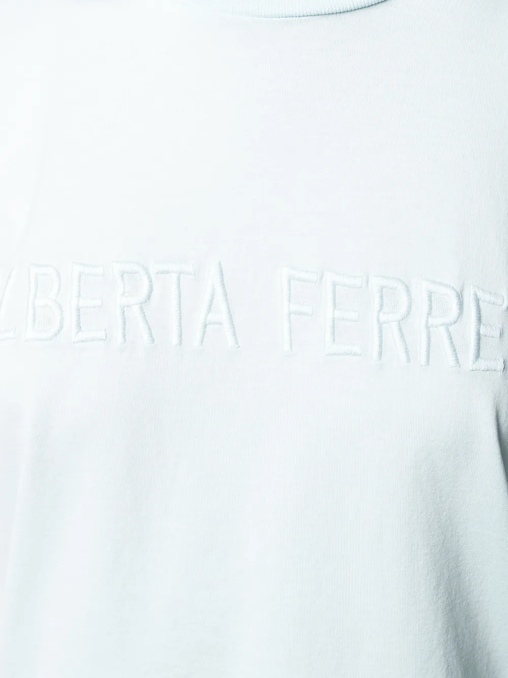 Alberta Ferretti T-shirt met logo Blauw