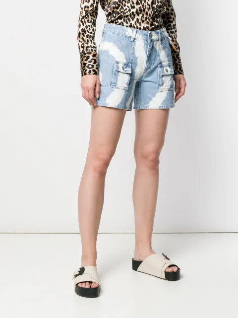 ganni shorts denim