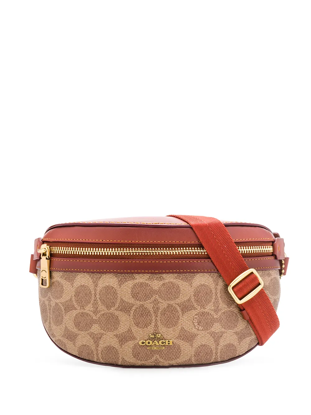 COACH LOGO PRINT BELT BAG