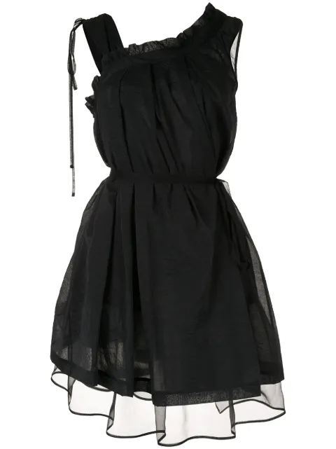 Shanshan Ruan pleated short dress