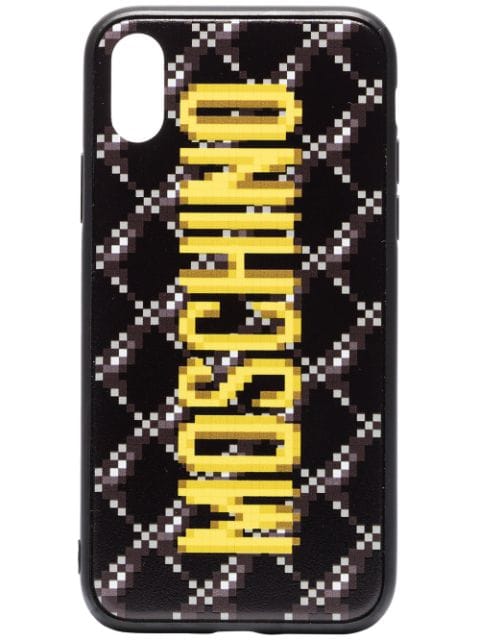 Moschino logo printed iPhone XS case