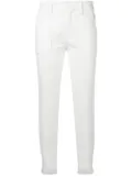 Chloé fringe trimmed jeans - White
