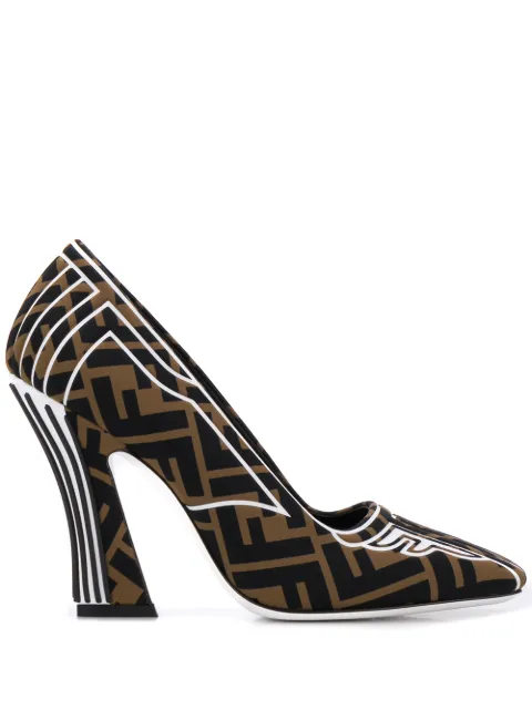 fendi logo heels