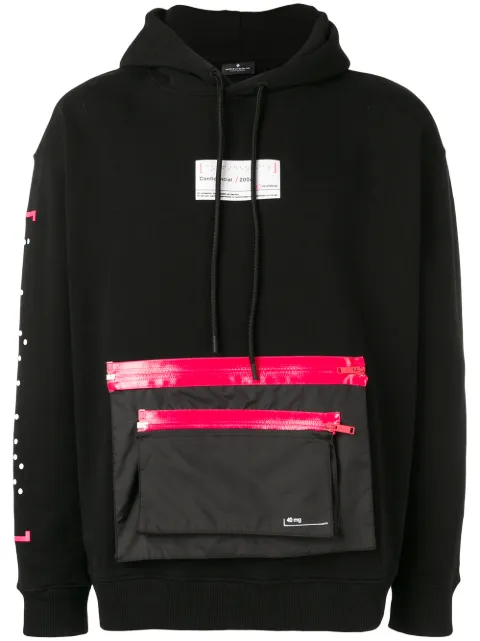 COUNTY OF MILAN Confidencial zip pocket hoodie