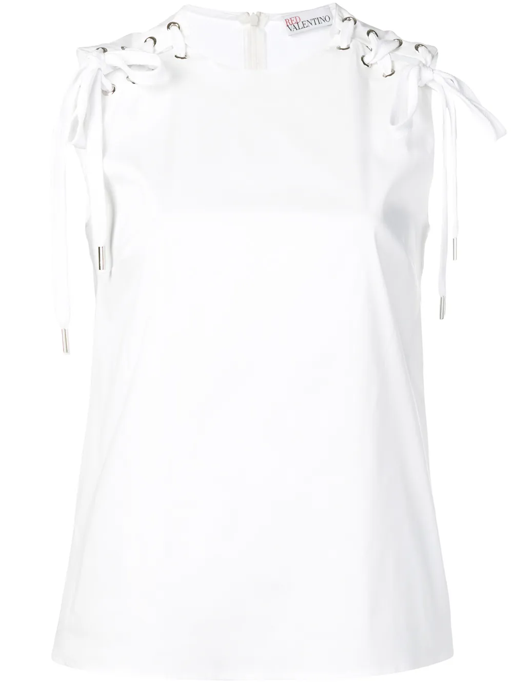 Red Valentino топ со шнуровкой Red Valentino топ со шнуровкой