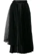 الصورة 1 من Comme Des Garçons Noir Kei Ninomiya تنورة بكسرات غير متساوية الطول