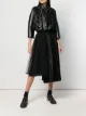 الصورة 2 من Comme Des Garçons Noir Kei Ninomiya تنورة بكسرات غير متساوية الطول