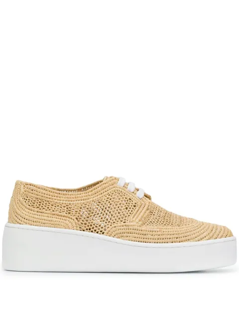 CLERGERIE WOVEN PLATFORM SHOES