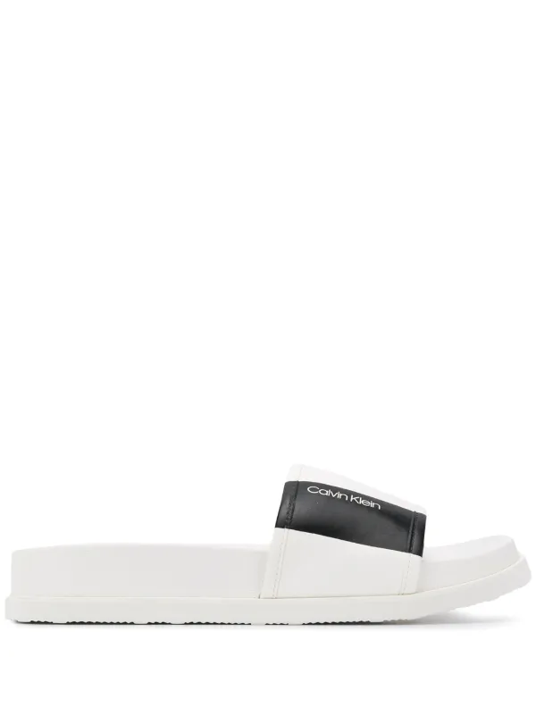 calvin klein rubber slides