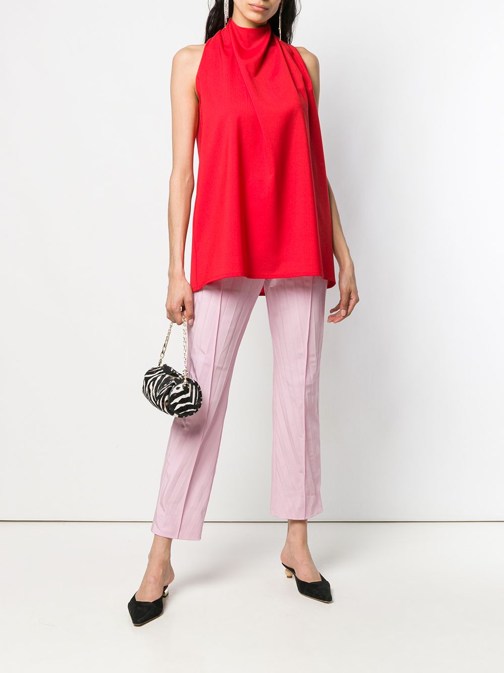 Image 2 of Valentino Garavani pleated cropped trousers