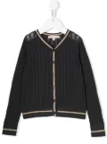 Bonpoint crochet style knitted cardigan - Grey