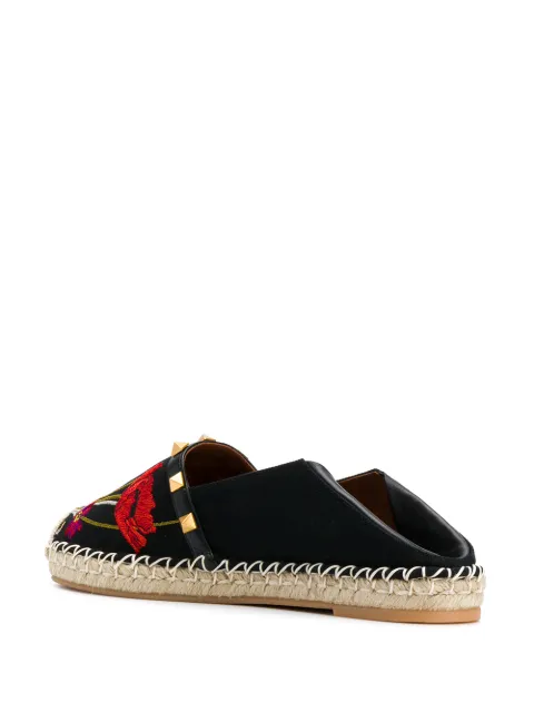Valentino Garavani Embroidered Floral Espadrilles - Farfetch