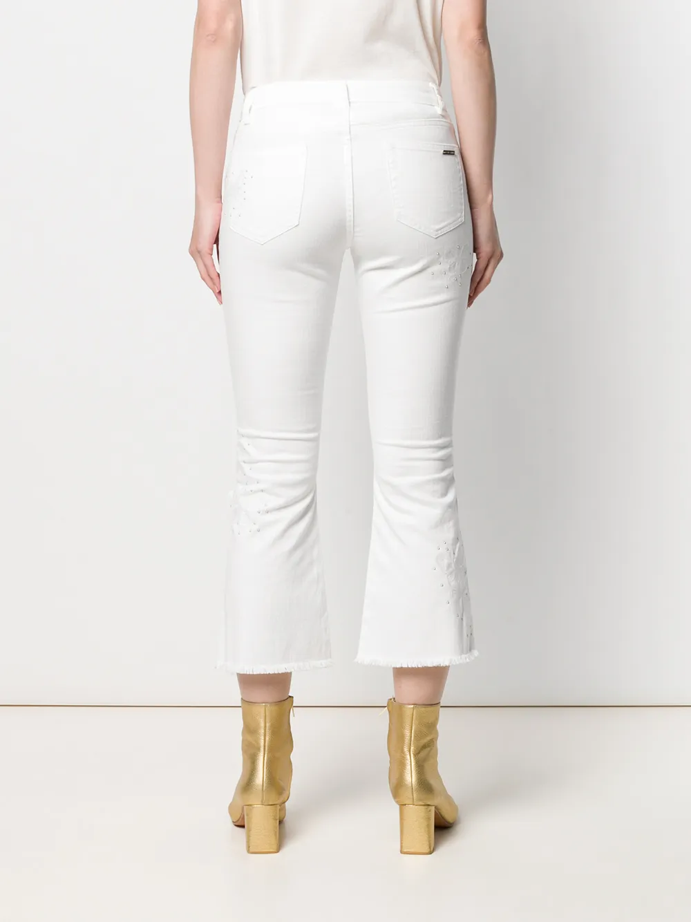 Michael Kors Kick flare jeans Wit