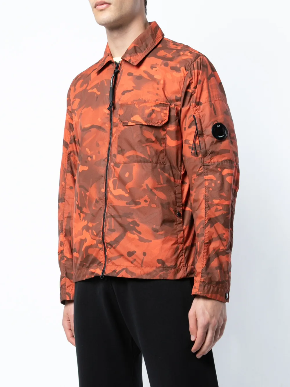 red camo jean jacket