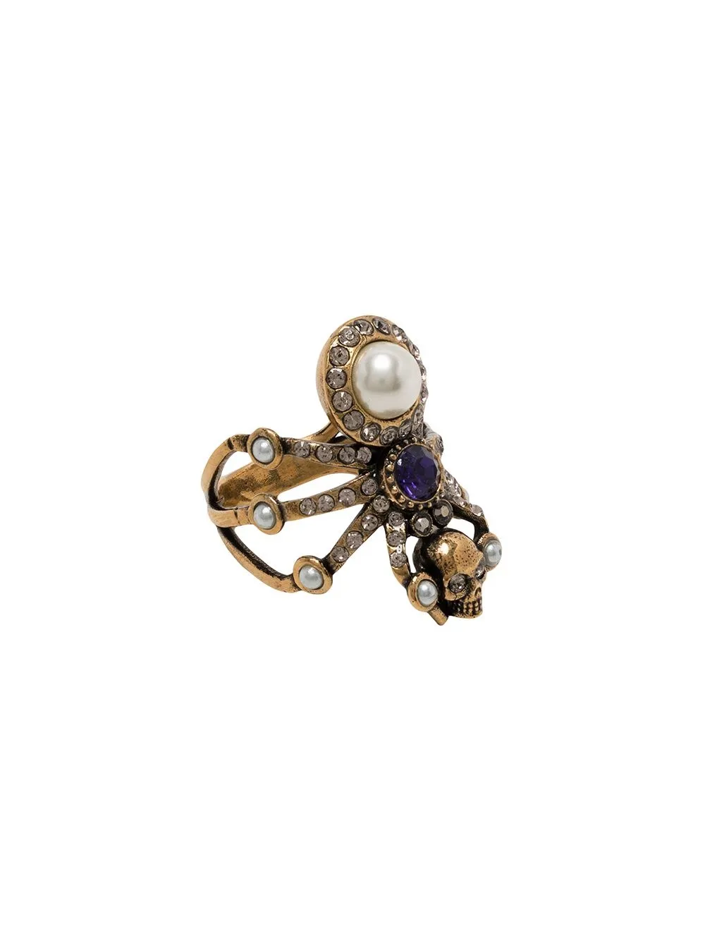 Alexander McQueen Embellished Spider Ring