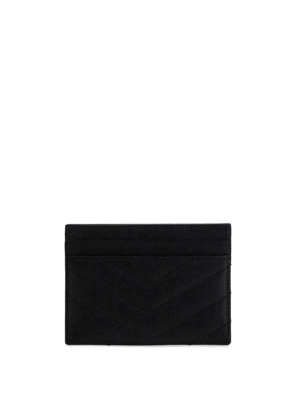 Saint Laurent Pasjeshouder met monogram - Zwart