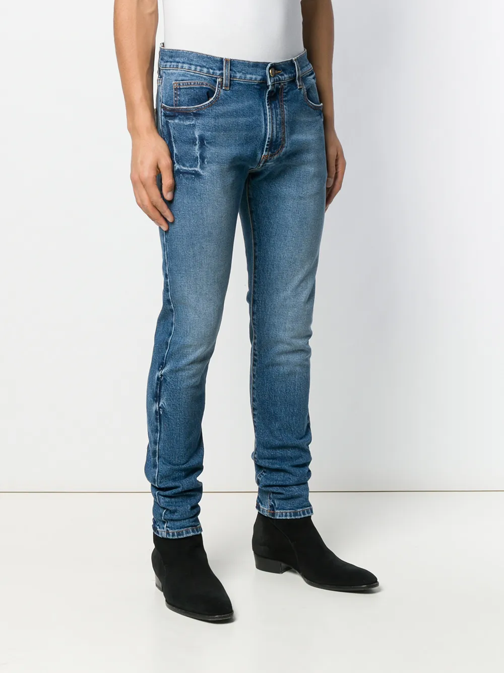Paura Slim-fit jeans Blauw