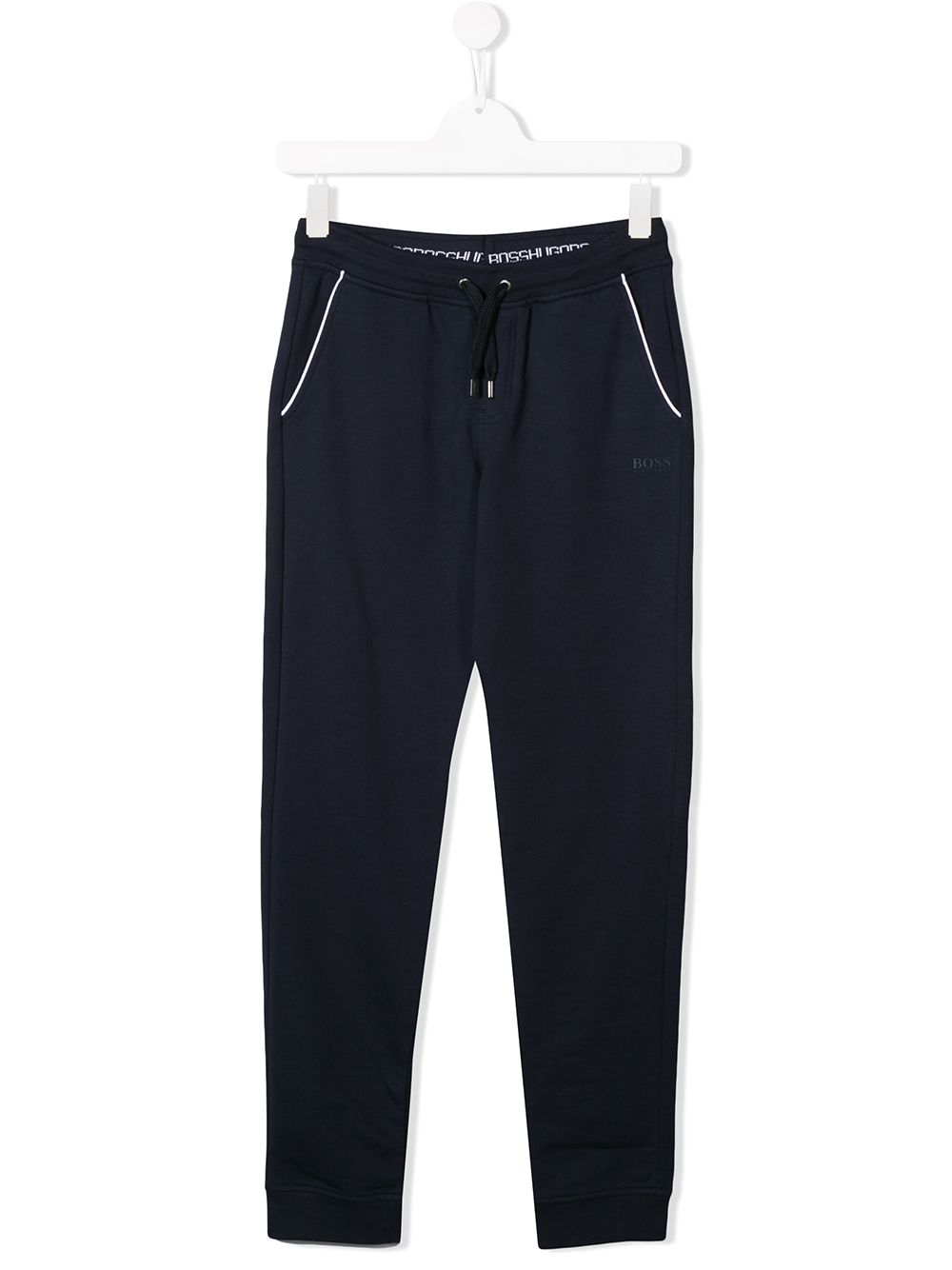 Hugo Boss Kids' Elasticated Waist Trousers In 蓝色