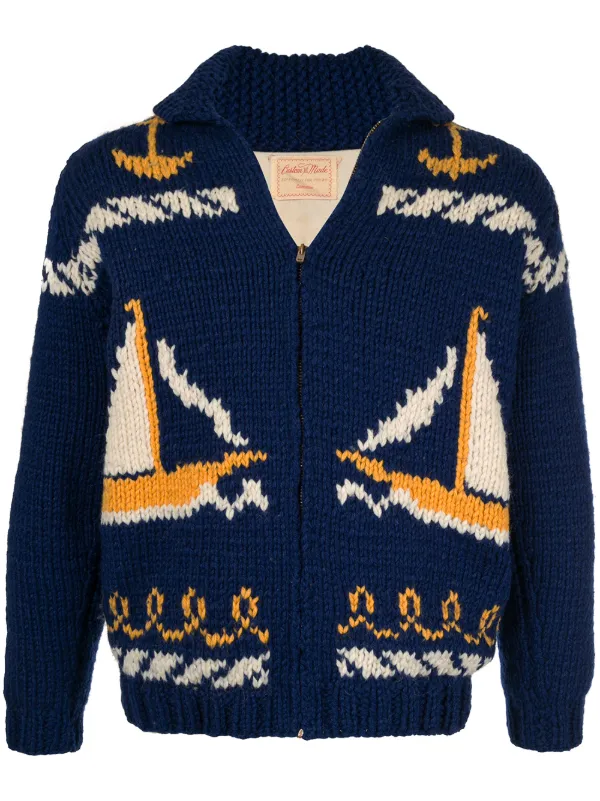 Fake Alpha Vintage インターシャ カーディガン 通販 Farfetch